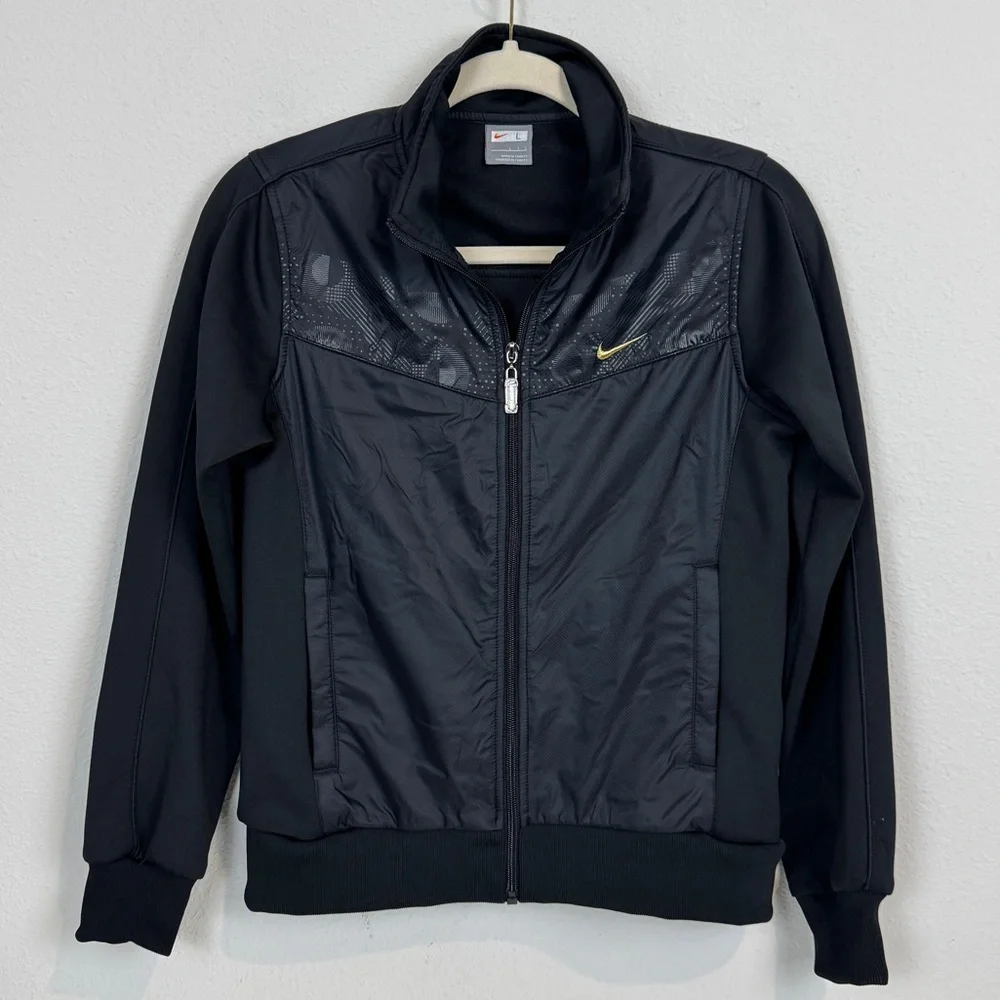 Nike Black Full Zip Softshell Jacket Youth L